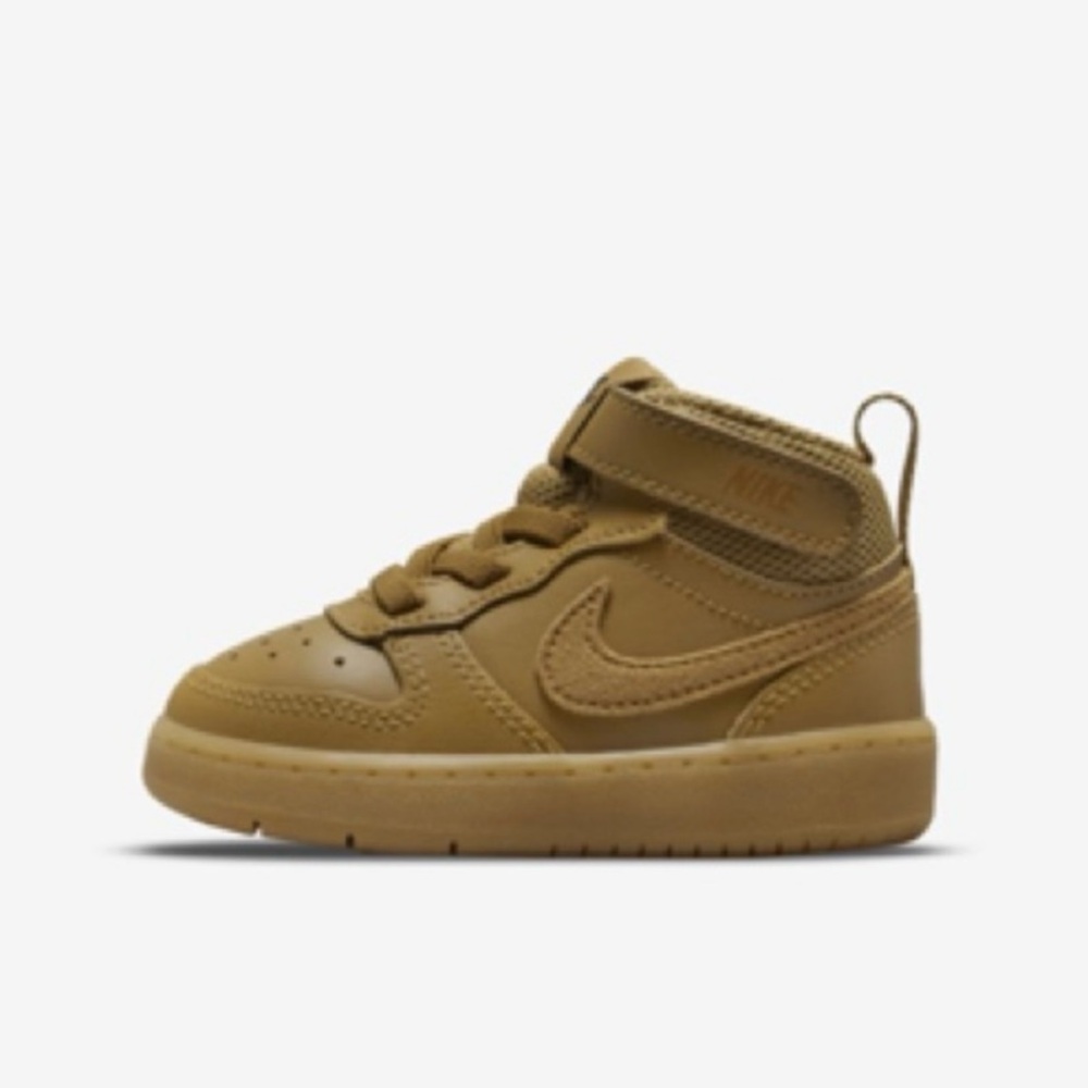Nike Court Borough Mid 2 in Wheat Baby toddler Size